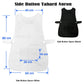 Side Button Tabard Apron Ladies Women White 50x80 cm - Home