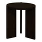 Side Table Apollo Round Solid Timber - Black - Furniture