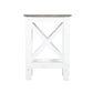 Side Table Coastal - White and Grey - Furniture
