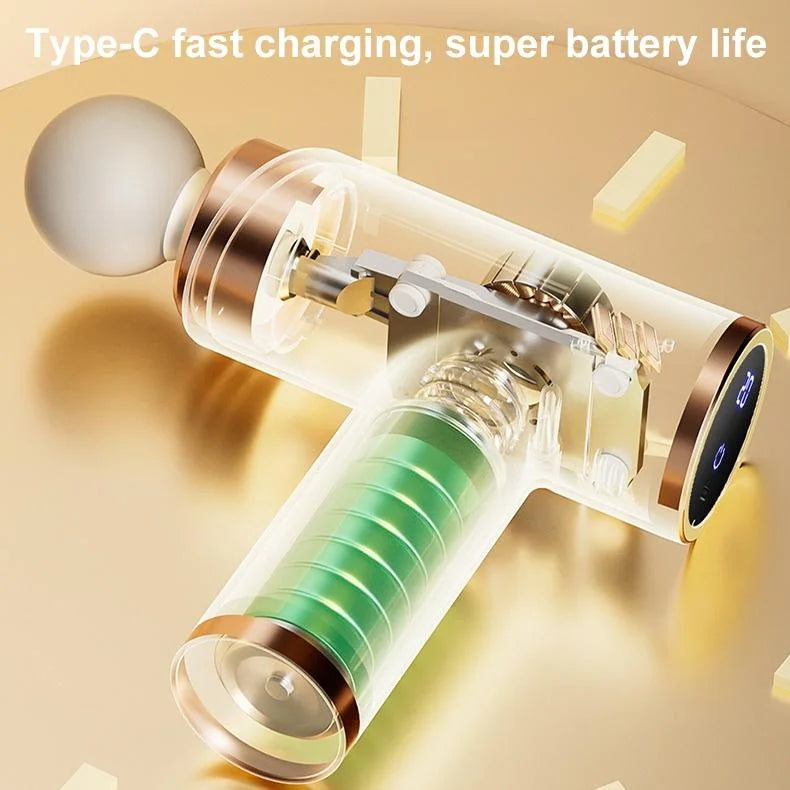 Silent Fascia Gun For Muscle Relaxation - High Frequency