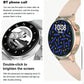 Silicone Band Smart Watch With Colour Screen - Black