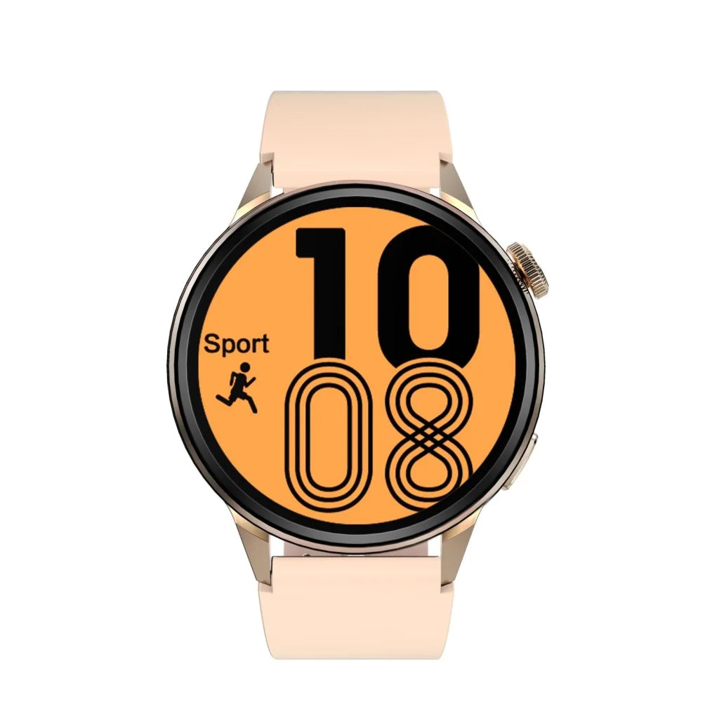 Silicone Band Smart Watch With Colour Screen - Black