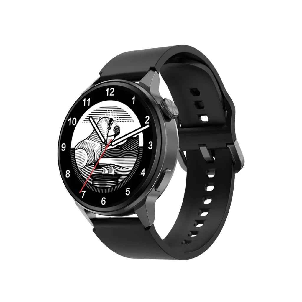 Silicone Band Smart Watch With Colour Screen - Pink