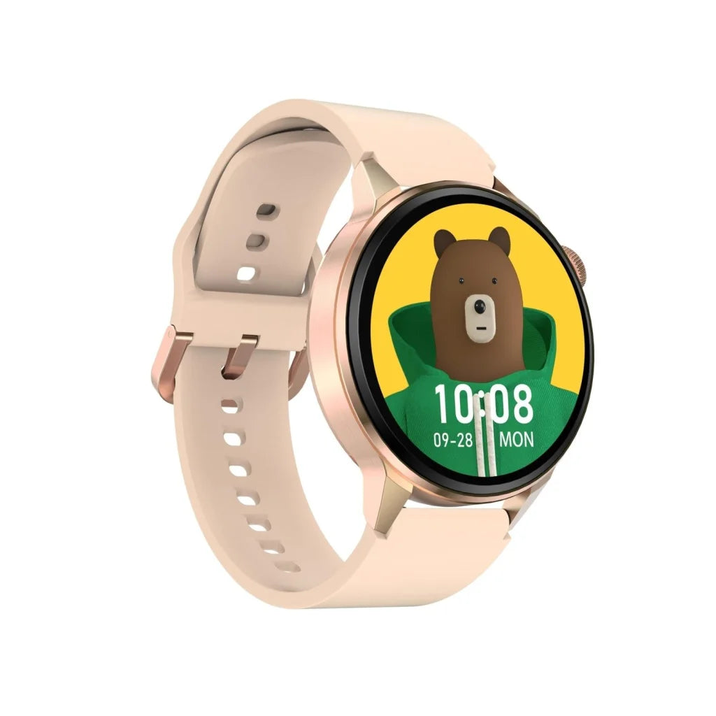 Silicone Band Smart Watch With Colour Screen - Silver