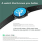 Silicone Band Smart Watch With Colour Screen - Silver