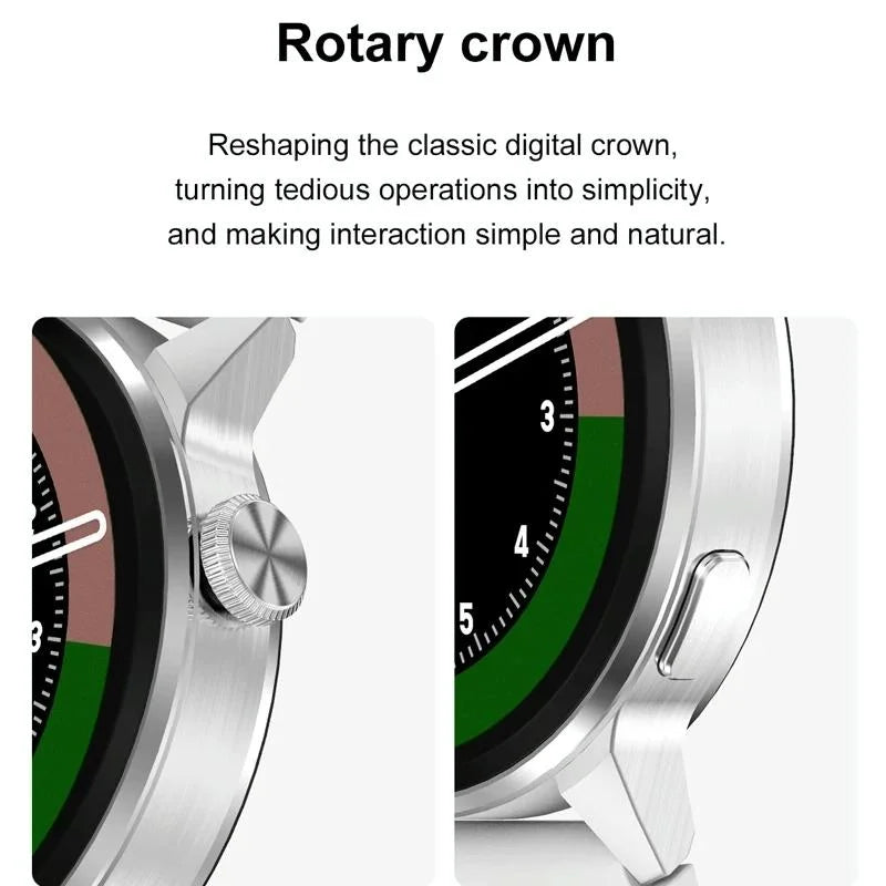 Silicone Band Smart Watch With Colour Screen - Silver