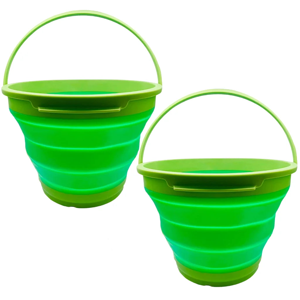 Silicone Bucket 2x 7L Foldable Collapsible