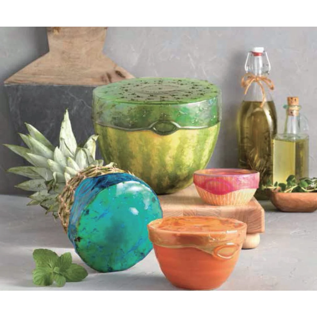 Silicone Reusable Bubbly Stretch Lids 4 pk - Home & Garden