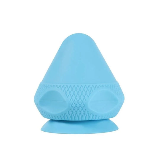 Silicone Suction Cup Muscle Massage Ball - Blue - Health &