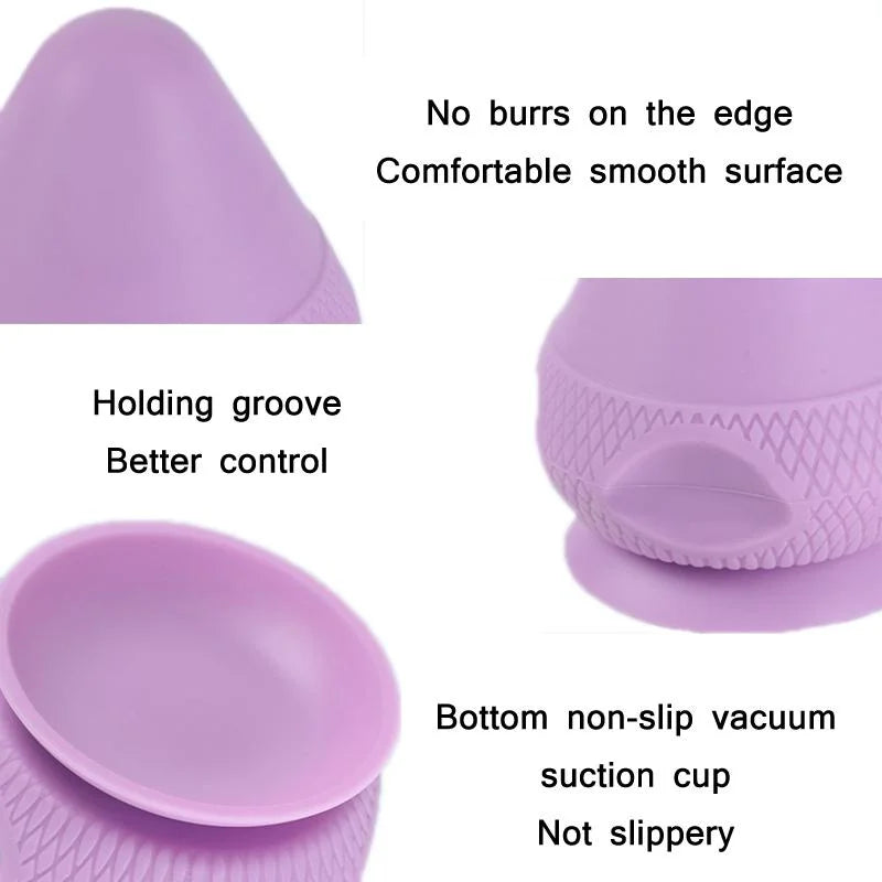 Silicone Suction Cup Muscle Massage Ball - Purple - Health