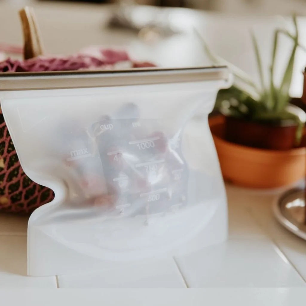 Silicone Zip Lock Food Pouch Bundle - 4 Sizes - Home &