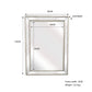 Silver Beaded Framed Mirror Rectangle