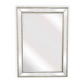 Silver Beaded Framed Mirror Rectangle 80cm