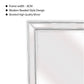 Silver Beaded Framed Mirror Rectangle 80cm x 110cm 837
