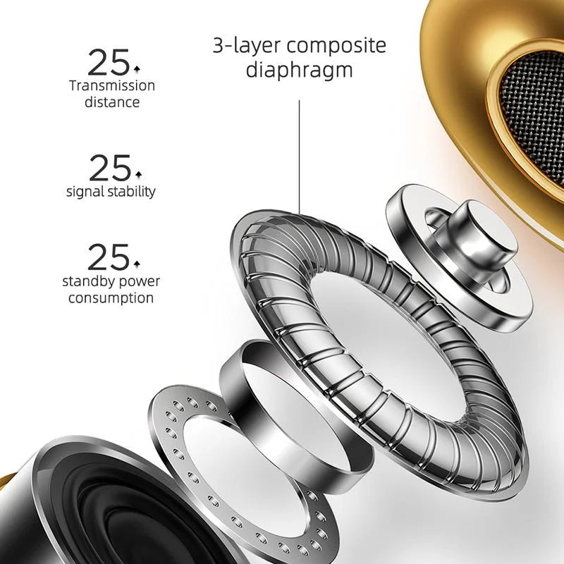 Silver Binaural Tws Bluetooth 5 0 Earphones pride version