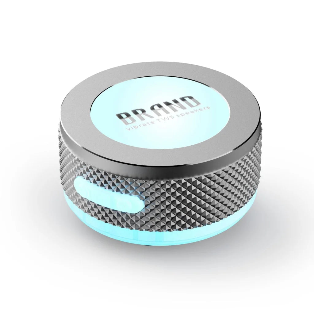 Silver Bone Conduction Vibration Bluetooth Speaker - TWS