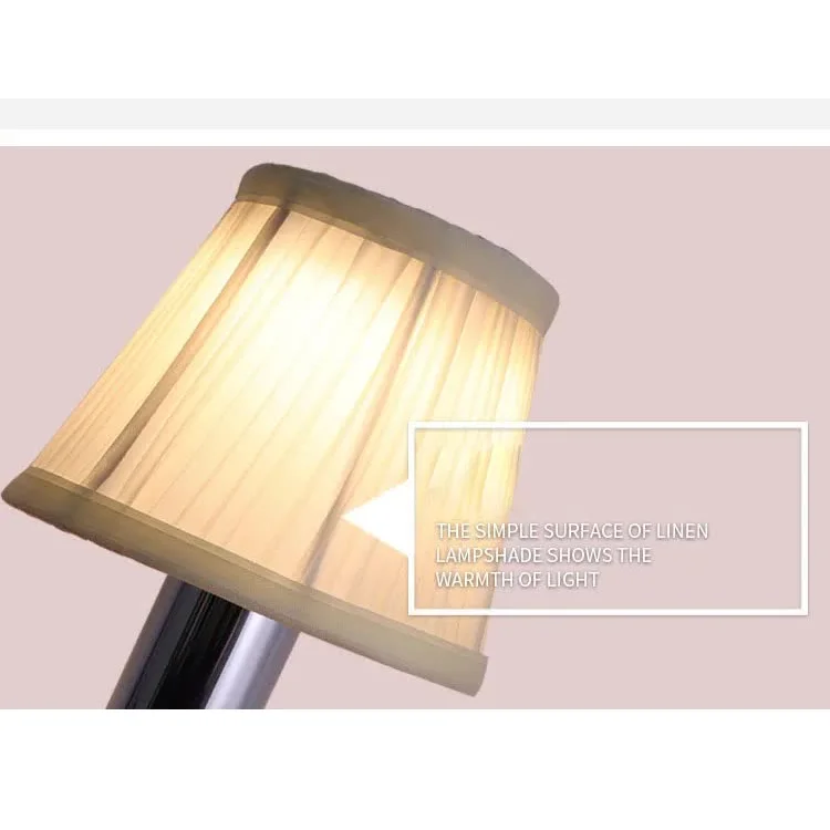 Silver Creative LED Rechargeable Table Lamp | 3 Adjustable