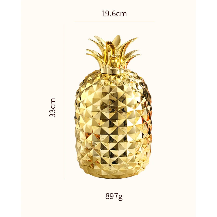 Silver Creative Pineapple-Shaped 410 Stainless Steel