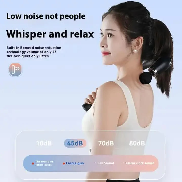 Silver Electric Elbow Fascia Gun for Body/Head Relief