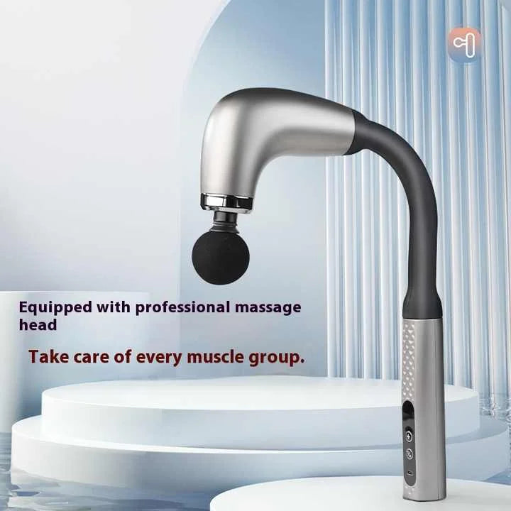 Silver Electric Elbow Fascia Gun for Body/Head Relief