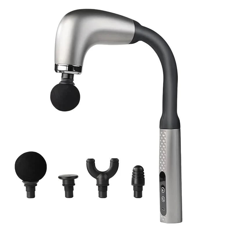 Silver Electric Elbow Fascia Gun for Body/Head Relief