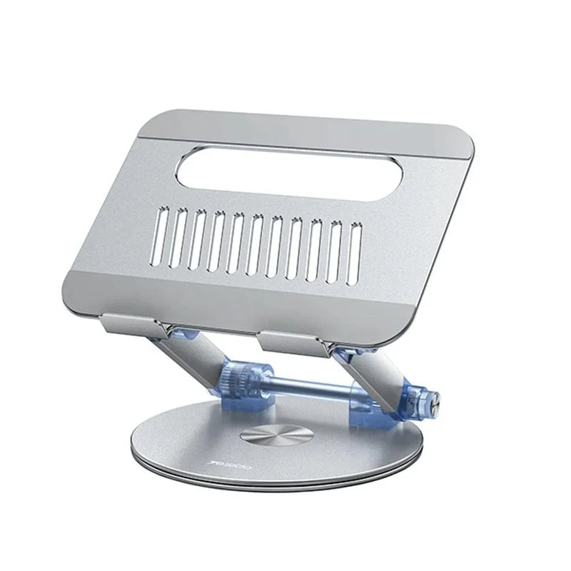 Silver Foldable Swivel Laptop Stand - Electronics >