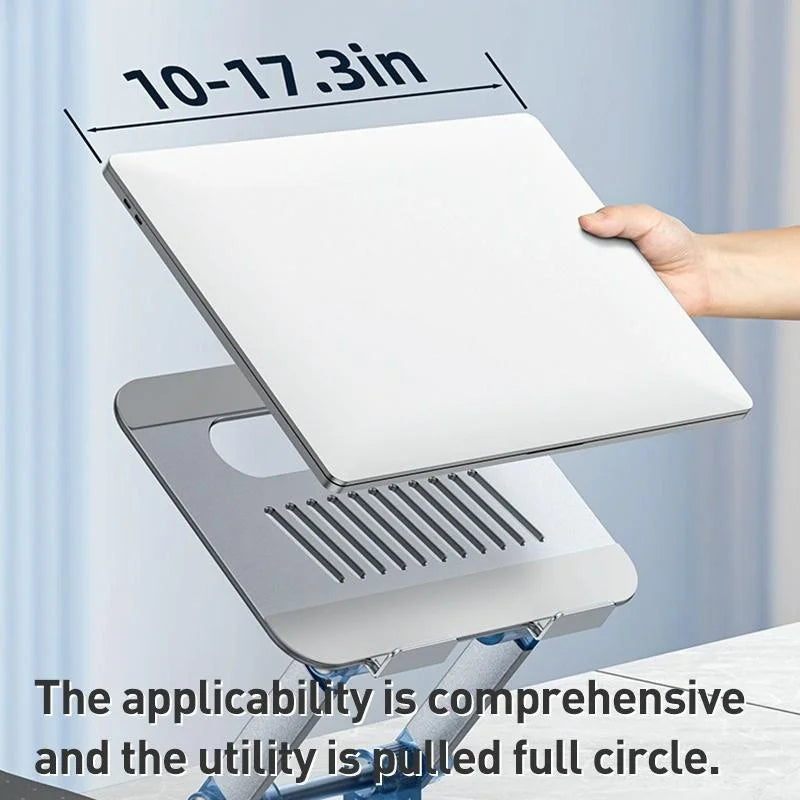 Silver Foldable Swivel Laptop Stand - Electronics >