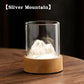 Silver Glass Mountain Ambient Night Light - USB