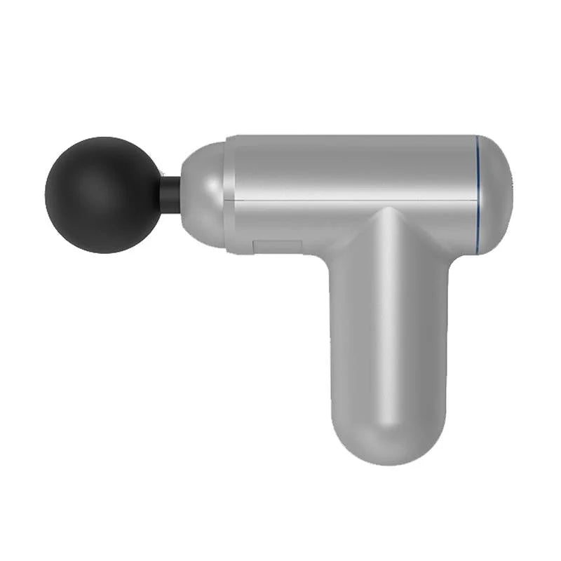 Silver Mini Vibrating Fascia Massage Gun - Health & Beauty