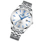 Simple Luminous Quartz Watch for Men with Calendar - Black