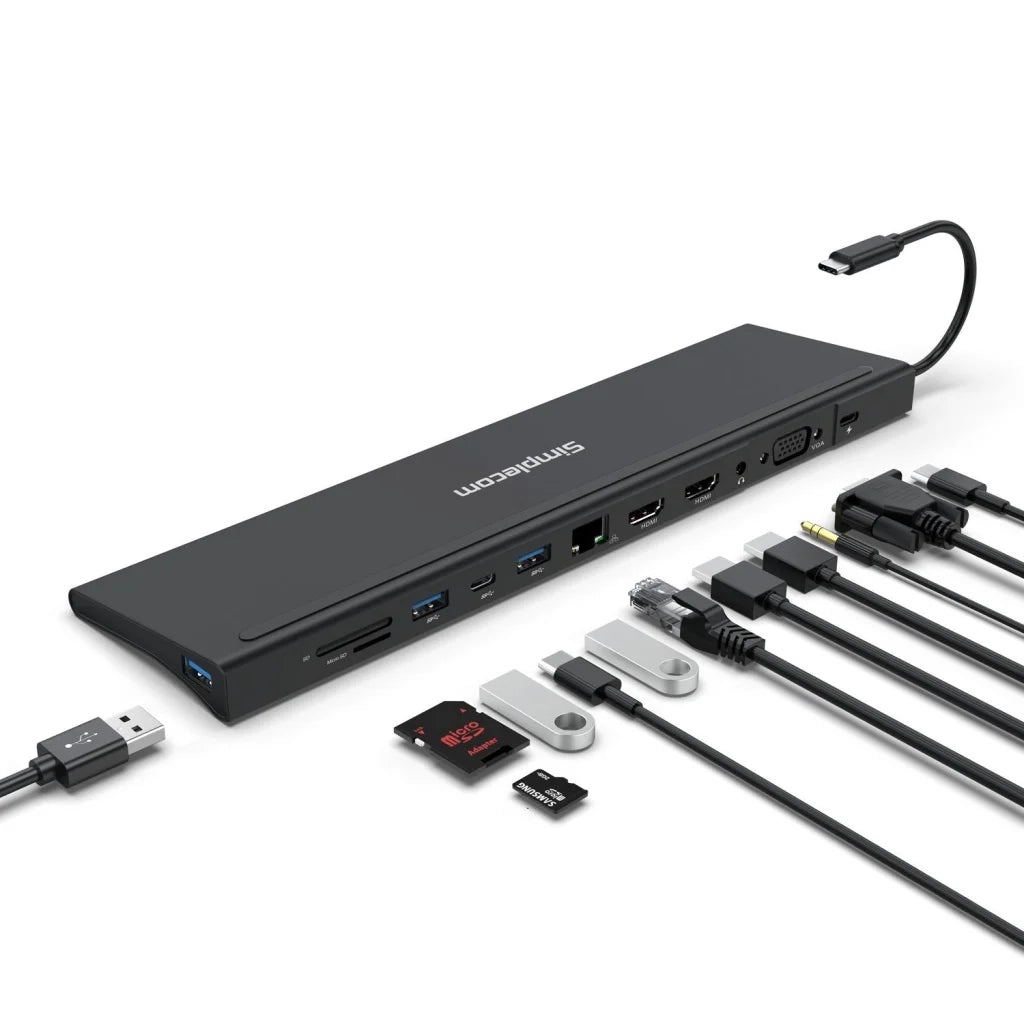 Simplecom CHN622 USB-C 12-in-1 Multiport Docking Station