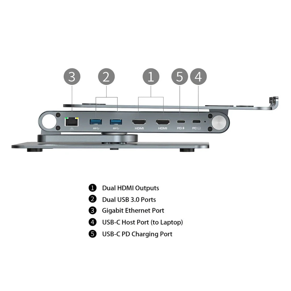 Simplecom CHT660 Adjustable Aluminium Laptop Stand