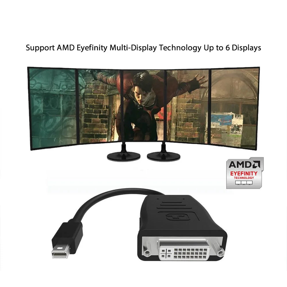 Simplecom DA102 Active MiniDP to DVI Adapter 4K UHD