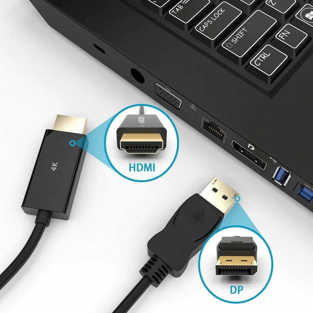 Simplecom DA201 4K DisplayPort to HDMI Cable 2160P Ultra HD