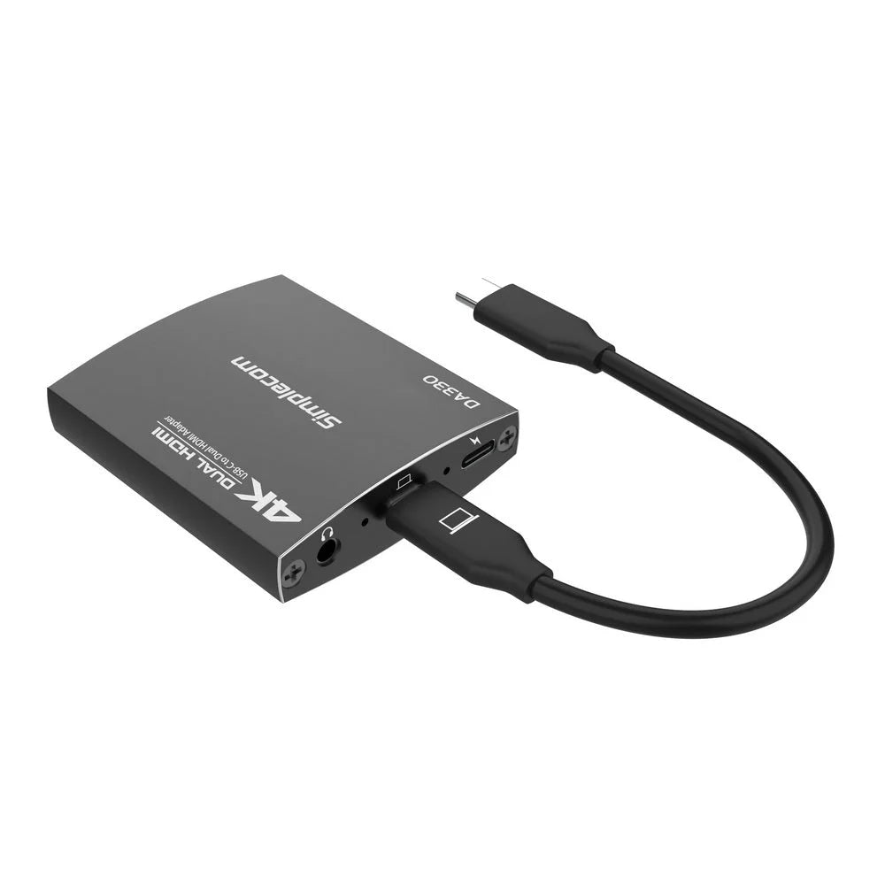 Simplecom USB C to Dual HDMI MST Adapter 4K