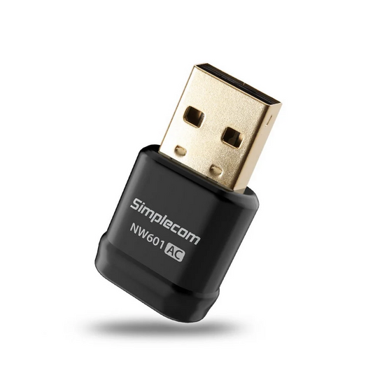 Simplecom NW601 AC600 Mini WiFi Dual Band Wireless USB