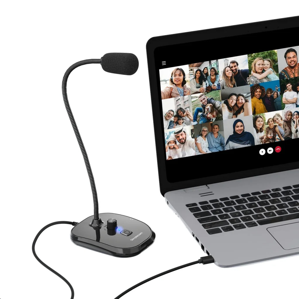 Simplecom UM360 Plug and Play USB Desktop Microphone