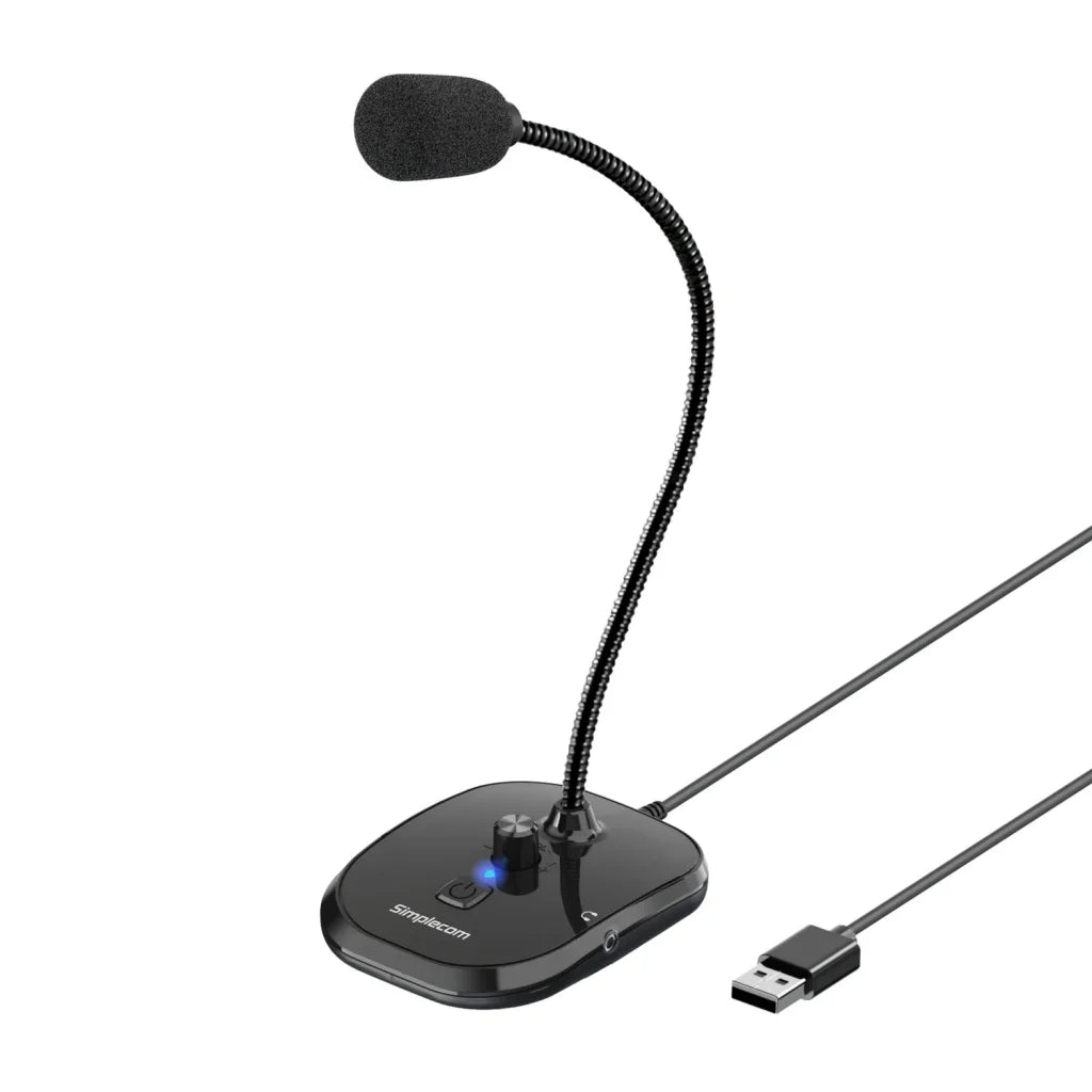 Simplecom UM360 Plug and Play USB Desktop Microphone