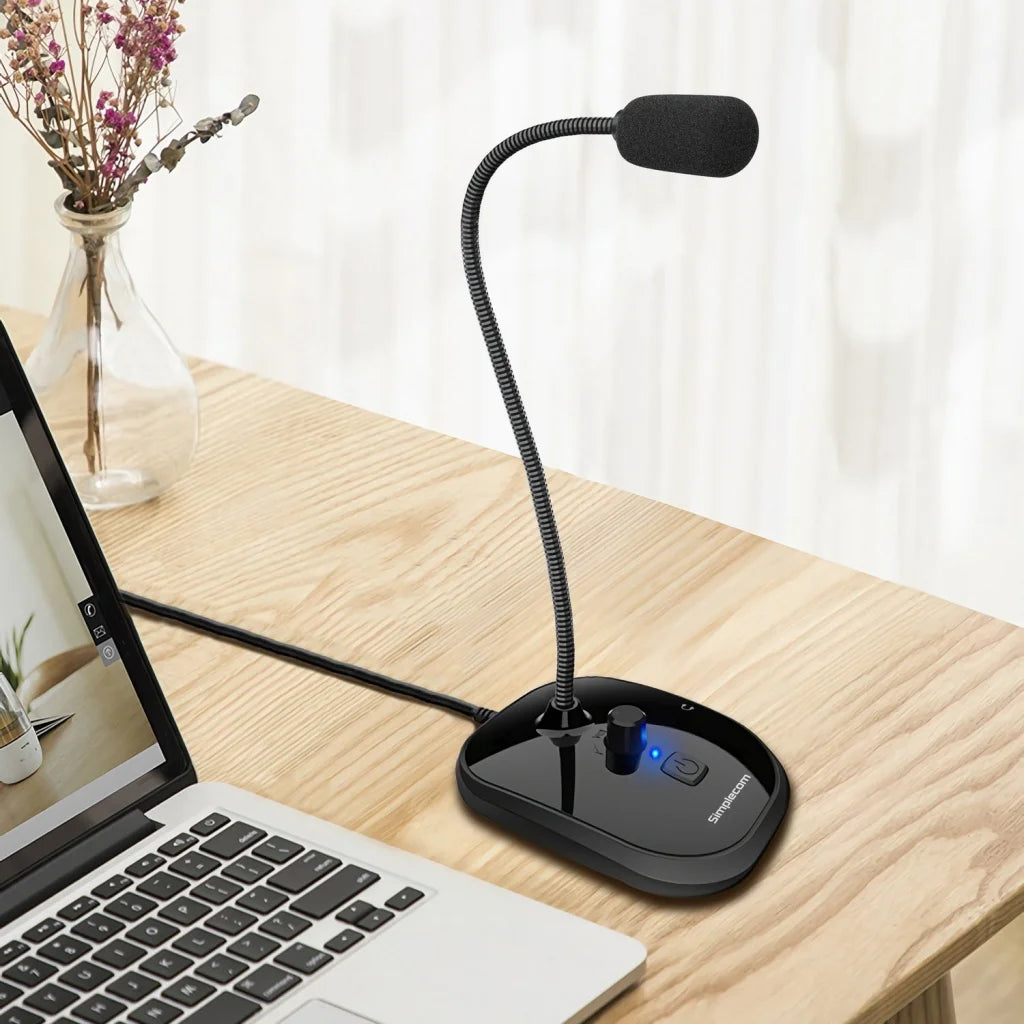 Simplecom UM360 Plug and Play USB Desktop Microphone