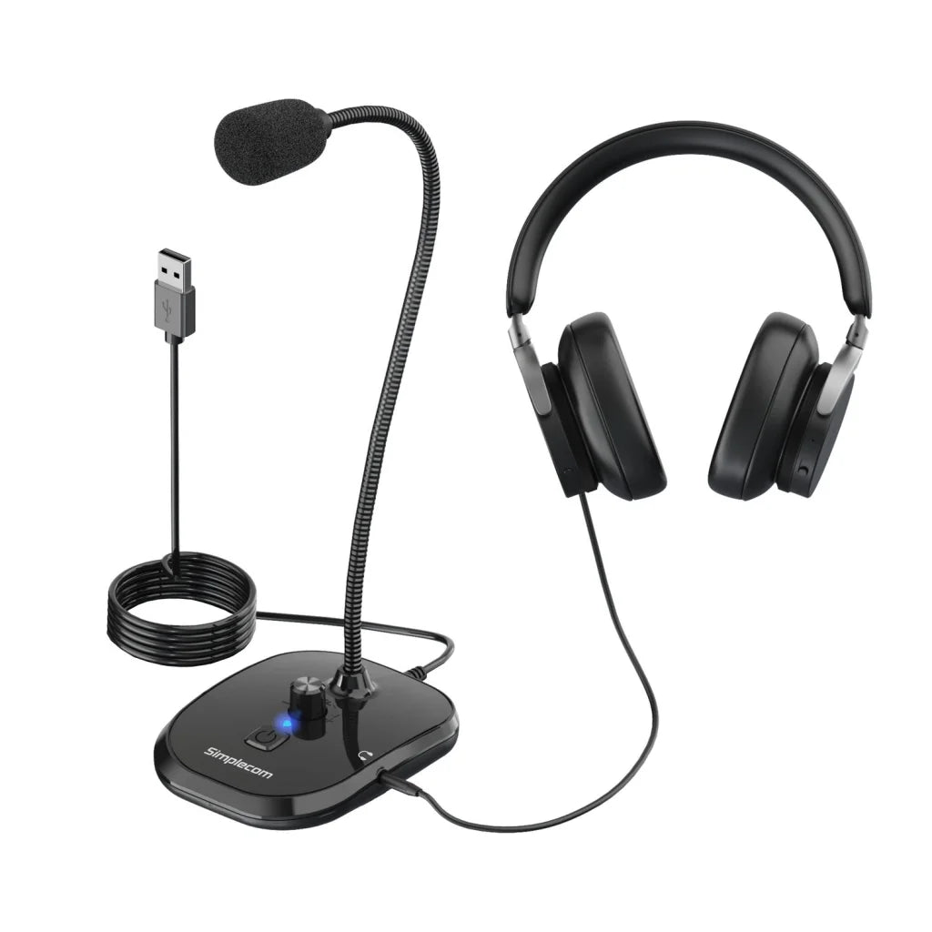 Simplecom UM360 Plug and Play USB Desktop Microphone