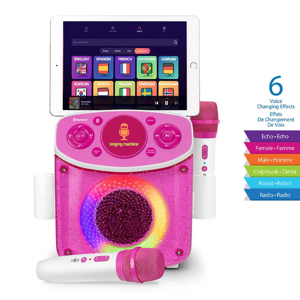 Singing Machine Mini Sparkle Bluetooth Karaoke Speaker