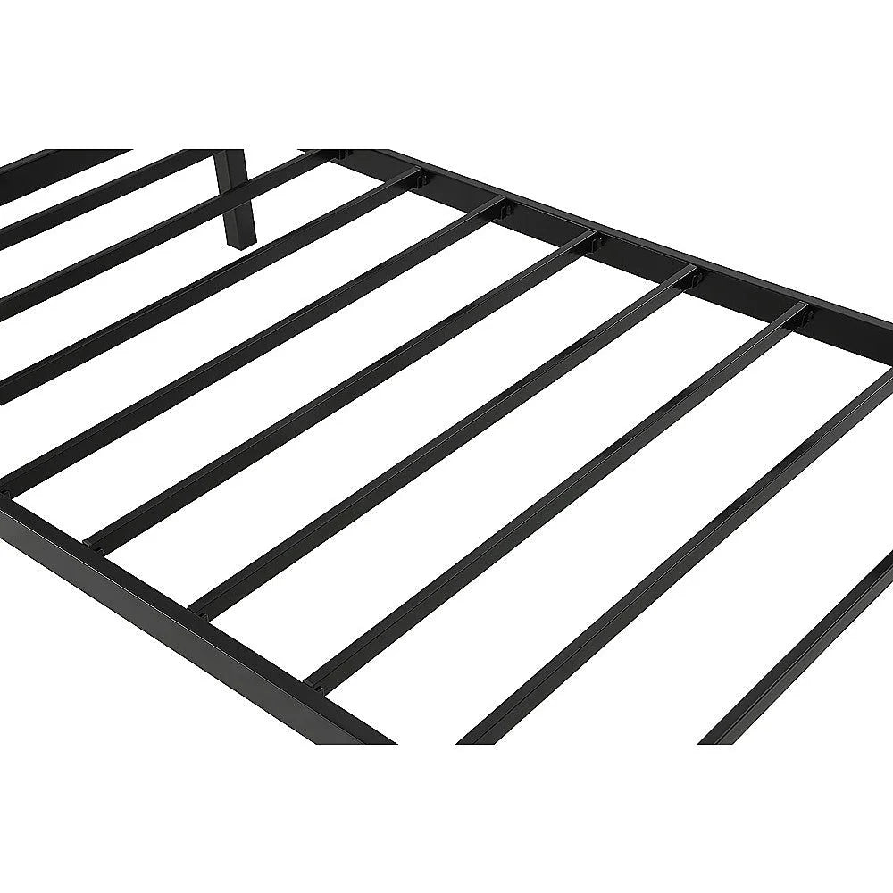 Single Daybed Metal Frame Sofa Premium Black Day Bed Steel