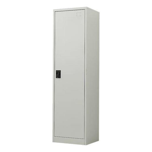 Single-Door Metal Tall Cabinet Shelf Storage for Home