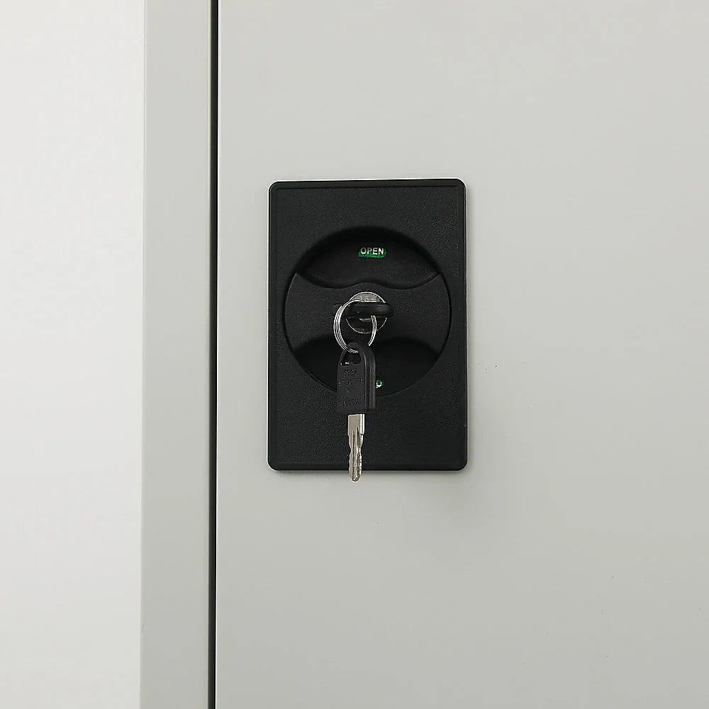 Single-Door Metal Tall Cabinet Shelf Storage for Home