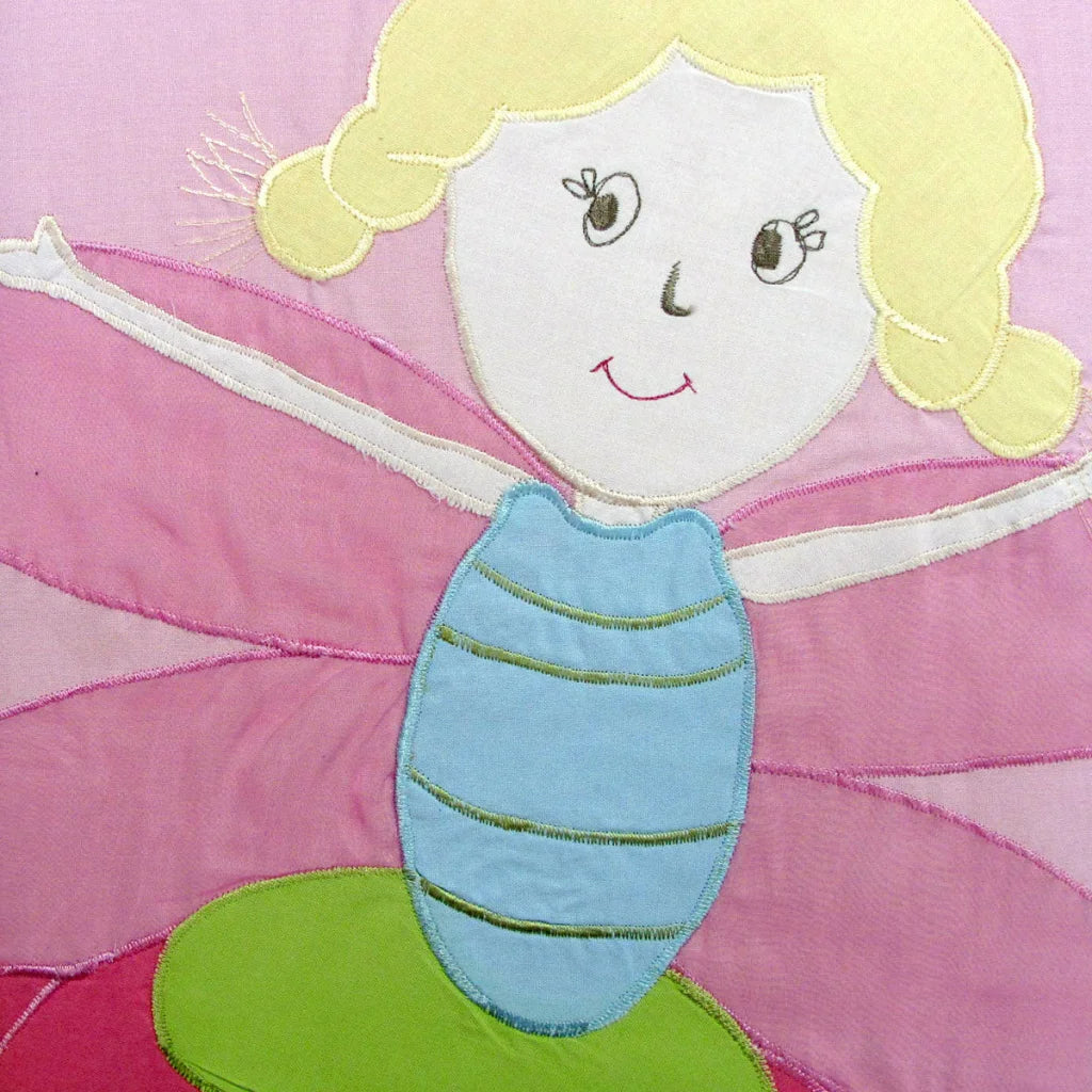 Single Embroidered Quilt Cover Set Fairies - Home & Garden