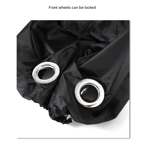Size M Black All-Weather 210D Bicycle Cover - Waterproof &