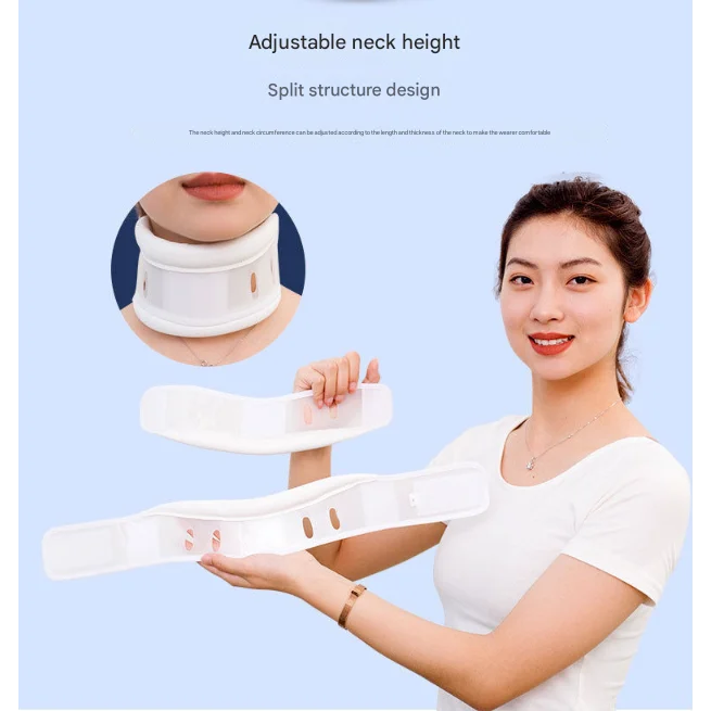 Size M White Adjustable Cervical Collar Neck Brace