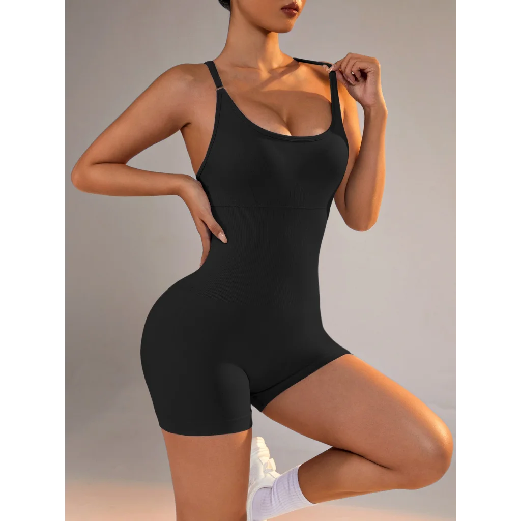 Size S Black Nylon Seamless Yoga Bodysuit - Women’s