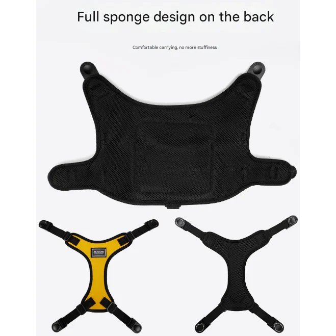 Size S Black Ultimate Dog Harness Vest with Backpack