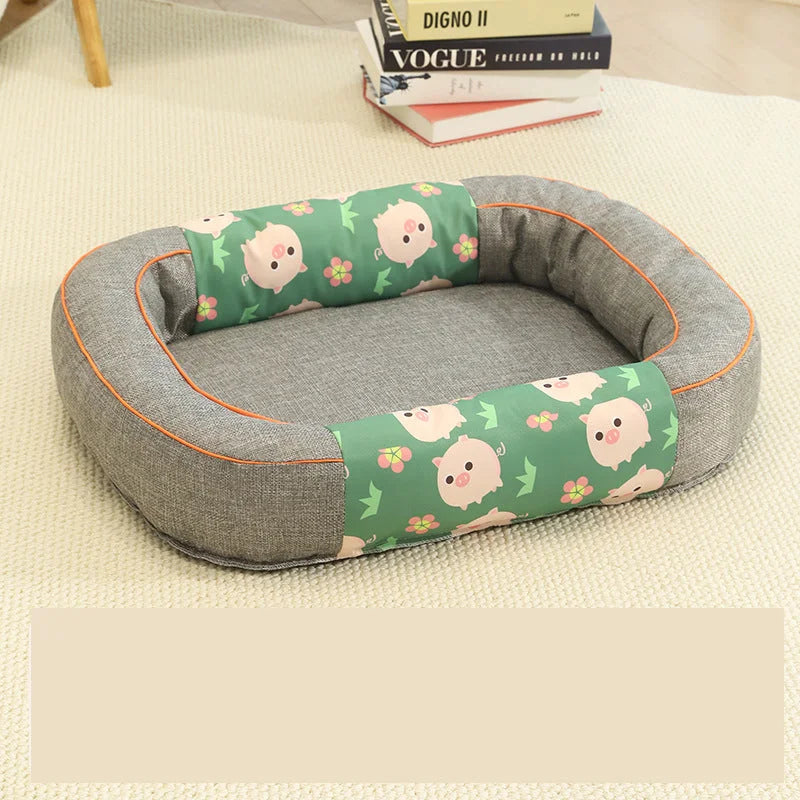 Size S Grey Cozy Pet Bed for Small Dogs and Cats - Durable